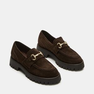 Brown Suede Loafers